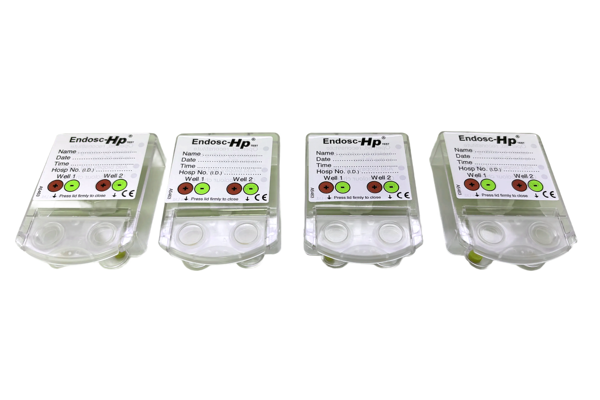 Four medical devices labeled 'Endose-Hp' on a white background